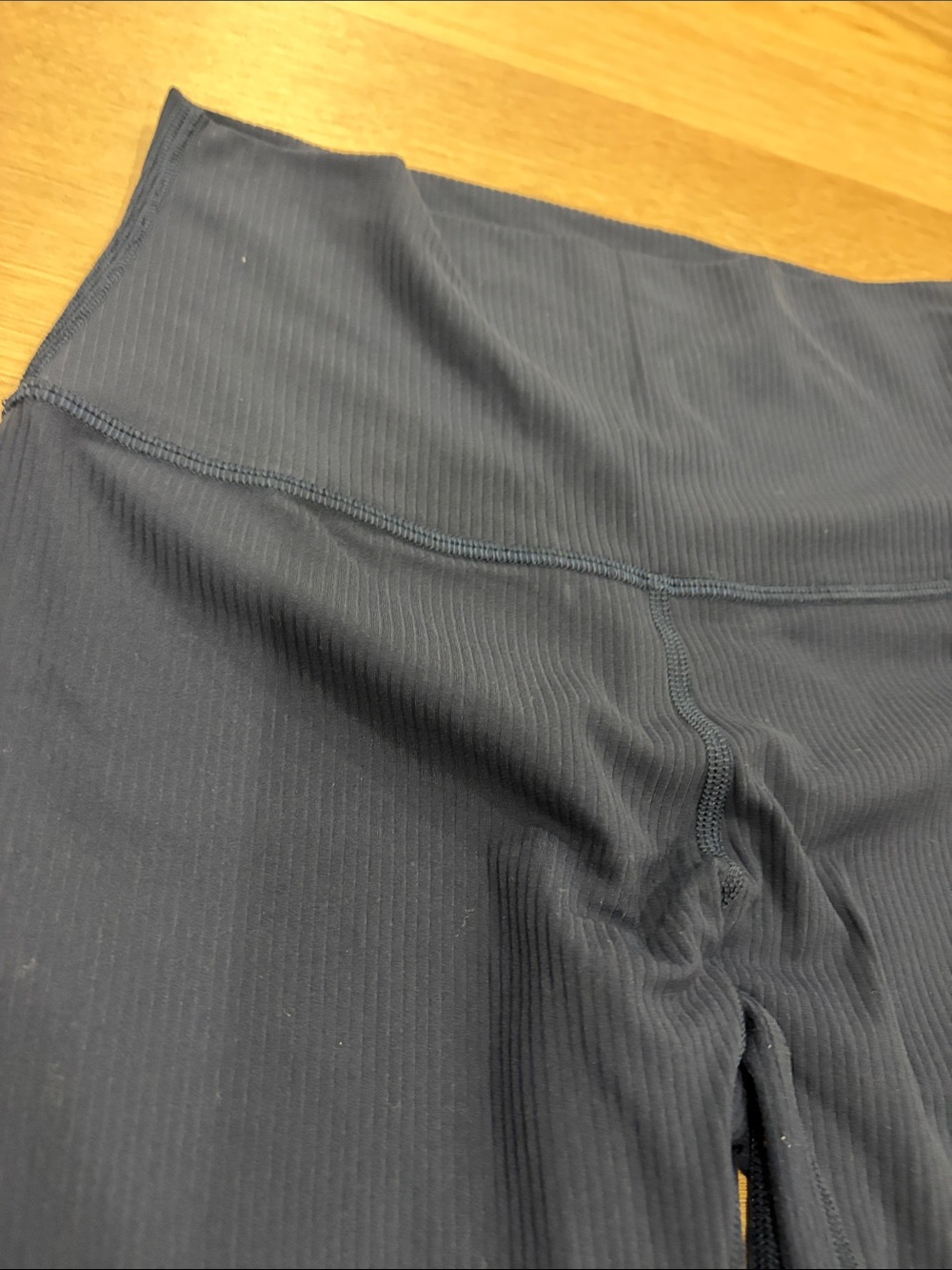 Navy Lululemon Align Ribbed Leggings 23” - Picture 2 of 4